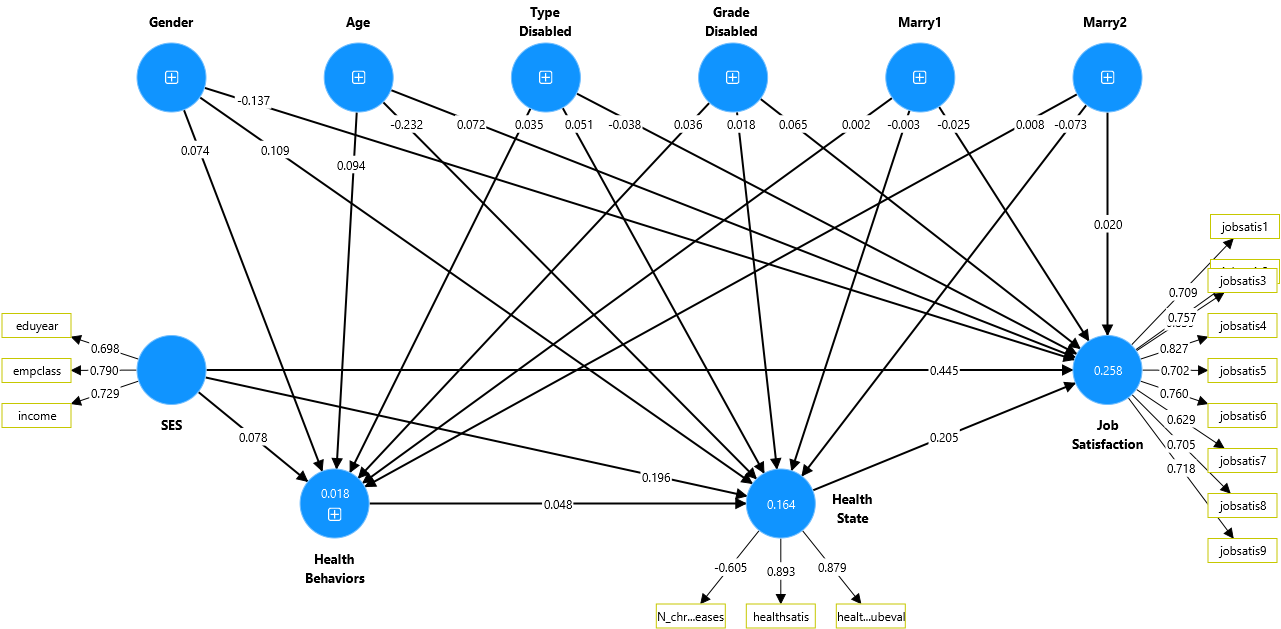 工作满意度模型 (GSCA)